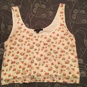 Floral summer boho crop top